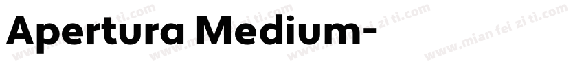 Apertura Medium字体转换